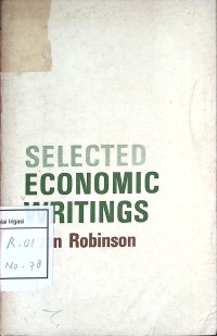 Selected Economic Writings