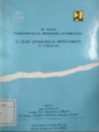 25 Tahun Hidrologi Di Indonesia