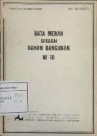 Bata Merah Sebagai Bahan Bangunan