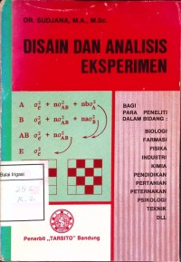 Disain Dan Analisis Eksperimen