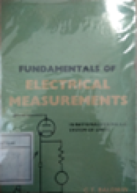 Image of Fundamentals Of Electrical Measurements