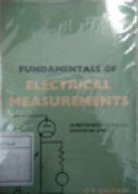 Fundamentals Of Electrical Measurements