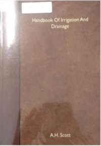 Image of HANDBOOK OF IRRIGATION DRAINAGE