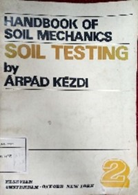 Image of HANDBOOK OF SOIL MECHANICS SOIL TESTING