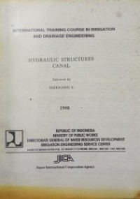 Image of Hydraulic Structures Canal