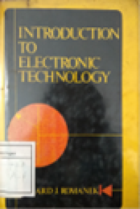 Image of Introduction To Electronic Technology