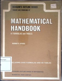 Mathematical Handbook of Formulas and Tables