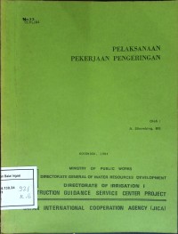 Pelaksanaan Pekerjaan Pengeringan