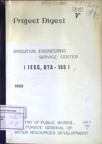 Project Digest Irrigation Engineering Serice Center