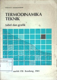 Image of Termodinamika Teknik Tabel Dan Grafik