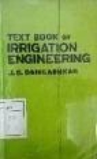 Image of Text Book Of Irrigation Engineering