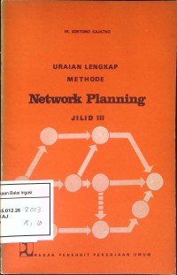 Image of Uraian Lengkap Methode Network Planning Jilid III