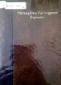 Image of Working Data For Irrigation Engineers