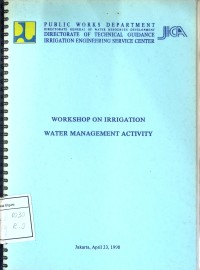 Workshop On Irrigation Water Management Activity